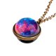 thumbnail image 2 of Collar para mujer, joyería para mujer, collar luminoso de doble cara con cúpula planetaria, colgante luminoso de doble cara, cadena de pareja con universo, collar luminoso de recuerdo para pareja, un, 2 of 2