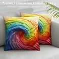 thumbnail image 3 of GOSMITH  Rainbow Colorful Cushion Covers Abstract Crayon Throw Pillow Case Cover (Colorful) for Sofa Car Cousion Bed, 3 of 5
