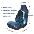 thumbnail image 3 of Wukai Celestial Ram Night Sky Full Set Car Seat Covers with Soft Padding Universal Auto Front Seats Protector and Cushion Mat, 3 of 5