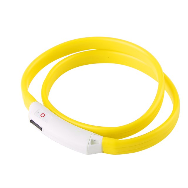 Collar Para Mascotas Collar Para Perros Collar De Silicona Para Mascotas Collar Usb Para Mascotas Collar Para Perros Para Mascotas Silicona Suave USB Luz Recargable Intermitente ANGGREK Pet USB Collar
