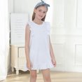 thumbnail image 6 of Girls Pajama Dress Size 10-12 Sleepwear Dress For Pajama Dress #Z11 White 18 Months-24 Months, 6 of 6