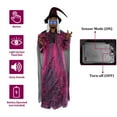 thumbnail image 5 of Halloween Animatronics Witch Clearance, Voice Activated Purple Escape Haunt Halloween House Decor & Fright Fest Prop, Life Size Animated Halloween Decoration Outdoor, 5 of 11