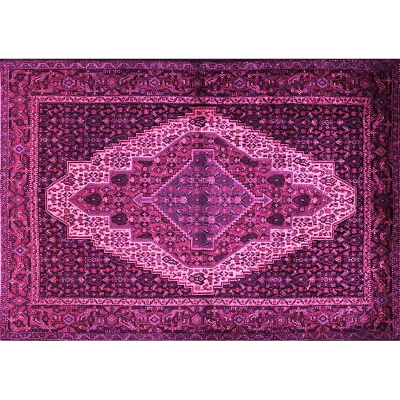 Ahgly Company Indoor Rectangle Persian Pink Traditional Area Rugs, 8' x 10'