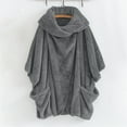 thumbnail image 2 of Vedolay Women Coats Plus Size Casual Open Front Knitted Coat with Pockets 2023 Grey,S, 2 of 2