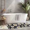 thumbnail image 2 of Black White Flower Pattern Kitchen Rug Mat,Kitchen Runner Rugs Non Skid Washable,Decorative Kitchen Floor Mats for Kitchen,Sink,Laundry,17"x47.2", 2 of 7