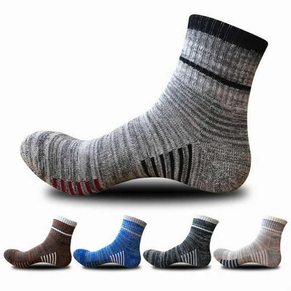 Men's Crew Socks Men's Outdoor Sports Socks 5-Pack