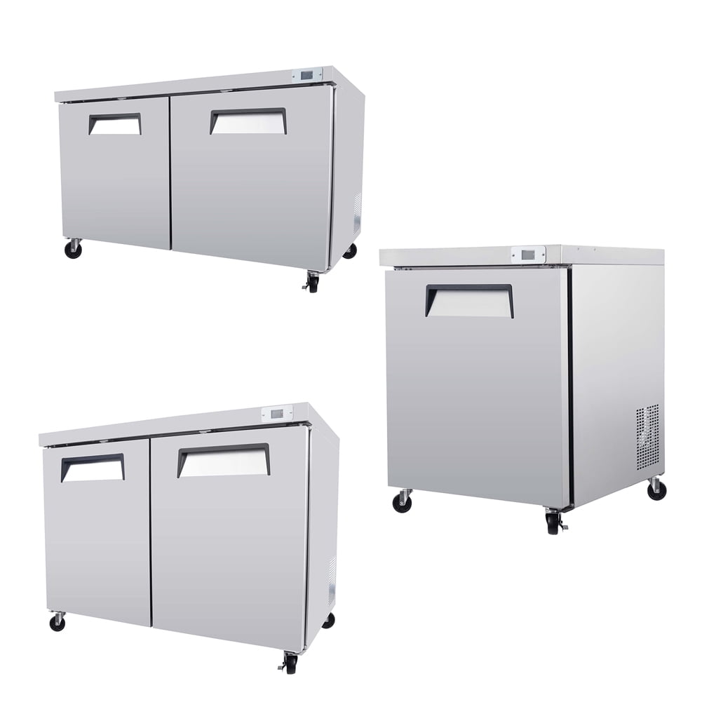 Yesurprise Commercial Refrigerators, Undercounter Refrigerators with Self-Closing Door, Frosting Water Evaporation System, Automatic Defrosting Function Commercial Fridge