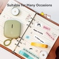 thumbnail image 3 of Qucyy Qutie Label Maker Tape, Waterproof DIY Self-Adhesive Labels, 15mmx4M Compatible for Qutie Label Printer, Suitable for Name Price Shelf Life Classification Labels - 4M Long\\/Roll (White), 3 of 4