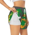 thumbnail image 2 of Disketp Spring St Patrick’S Day Irish Gnomes Print Women's Shorts Workout Shorts for Athletic Gym Running Shorts with Phone Pockets X-Large, 2 of 8