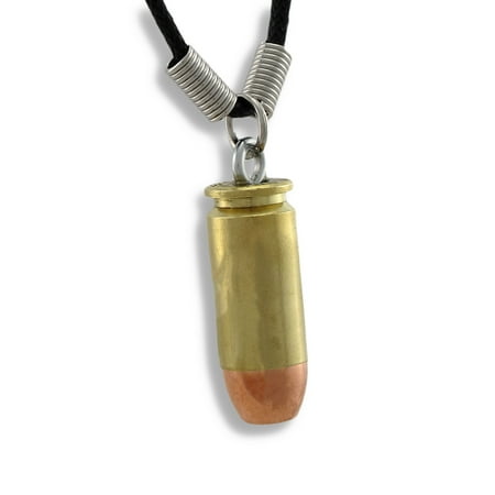 9mm Luger Bullet Brass/Copper Necklace Guns Ammo Reproduction