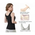thumbnail image 3 of Women's Regular Size Vest with Built-In Bra, Featuring Comfortable And Breathable Shaping Tops That Can Be Worn As Outerwear And Underwear With Wider Strap Black M, 3 of 6