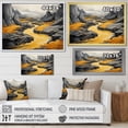 thumbnail image 4 of Designart "Road Through the Yellow Mountain" Landscapes Floater Framed Canvas Art Print, 4 of 7