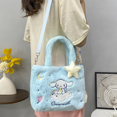 thumbnail image 5 of Sanrio-Bolso de felpa de Hello Kitty para mujer, bolsa Kawaii Kuromi My Melody, bolso de mano de Anime de dibujos animados, Cinnamoroll, bolsas de almacenamiento, regalos para niñas, 5 of 5