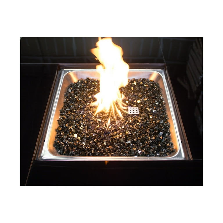 20lbs Reflective Fire Glass - Bronze 20lbs Reflective Fire Glass - Bronze