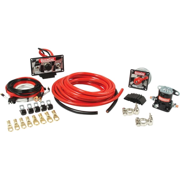 Quickcar Racing Products QRP50-232 4 Guage Premium Dirt Car Wiring Kit with 50-010 Panel