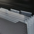 thumbnail image 3 of Pen+Gear 7-Pocket Poly Expanding File, Textured Black, 3 of 7