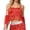 a-Red35383, variant on VNKIDY Womens Solid Color Fringe Sequin Camisole Top Spaghetti Straps Sleeveless Crop Top For Party Holiday Daily Wear Purple