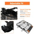 thumbnail image 3 of Roof Rack Basket, Cargo Carrier with Extension Black Car Top Luggage Holder, 200LBS Heavy Duty, Carrier Basket for SUV, Truck or RV Camping Storage Steel Construction, 3 of 7