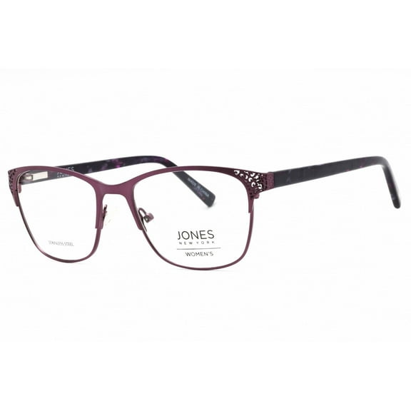 Jones New York Unisex Stainless Steel Soft Square Eyewear ,VJON497 Purple. 51mm