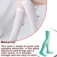 thumbnail image 3 of Minnieouse 1 par de calcetines altos hasta el muslo por encima de la rodilla de 40 cm JK elasticidad estilo pijo medias hasta el muslo para diario Medias fruta verde Minnieouse AP008228-12B, 3 of 6