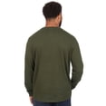 thumbnail image 3 of Ozark Trail Men's Crewneck Twill Thermal Shirt with Long Sleeves, Sizes S-2XL, 3 of 4