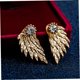 thumbnail image 5 of ADDHAT Pendientes Colgantes De Pluma De Ángel Dorados Adornados Con Rhinestone Para Regalo Y Uso Casual, 5 of 5