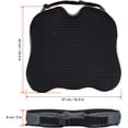 thumbnail image 4 of Car Seat Cushion-Memory Foam Seat Cushions to Improve Driving View Coccyx & Lower Back Pain Relief for Driving, Truck, Office Chair, Wheelchair, Road Trip Essentials for Drivers, 4 of 8