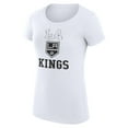 thumbnail image 2 of Women's G-III 4Her by Carl Banks White Los Angeles Kings Super-Slim Fit Lightweight Team Logo Graphic T-Shirt, 2 of 3