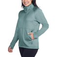 thumbnail image 4 of Kirkland Signature Women's Full Zip Fleece Jacket Green XL, 4 of 6