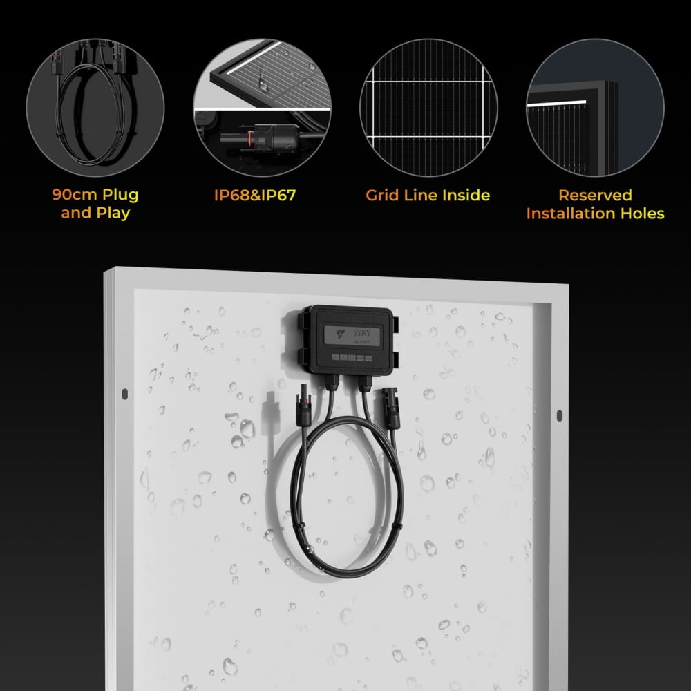 WERCHTAY 250W 500W 1000W Mono Solar Panel 18BB Power RV Camping Home Camp Off Grid Charge