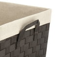 thumbnail image 3 of Whitmor Woven Strap Laundry Hamper with Liner - Espresso, 3 of 4