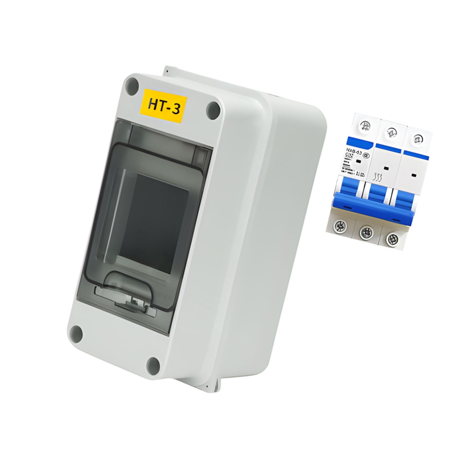 Water Resistant Mountable Electrical Panel Enclosure With 2 Position Current Interrupter For Indoor Outdoor Application