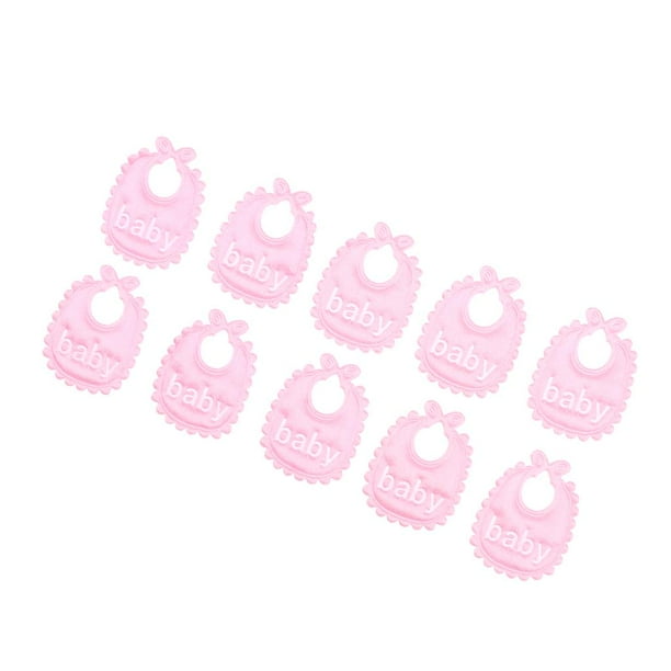 De Delantales Babero Para Bebé Piezas Para 1/12 Dollhouse Miniatura O Accesorios Para Rosado