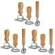 thumbnail image 1 of 9X Juego de Cortadores de Pasta para Ravioles, Fabricante de Sellos para Raviolis con Manejar de Madera para Raviolis, Pasta, AlbóNdigas, LasañA, Pierogi, 1 of 5