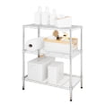 thumbnail image 6 of (3 pack) Hyper Tough 3-Tier Wire Shelving Rack, Chrome, 750 lbs Capacity, 6 of 12