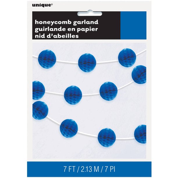 tissue paper honeycomb garland