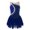 Dark Blue, variant on Kids Girls Mesh Splice Ballet Dance Tutu Dress Ice Skating Competition Costume Leotard Green 6