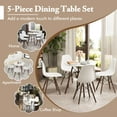 thumbnail image 5 of GVN Dining Room Table Set,Dining Table Set,5 Pieces Dining Table Set With Solid Wood Leg-Beige, 5 of 13