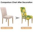 thumbnail image 6 of Lemon Lover Dining Chair Covers 4 Pack Lovely Yellow Fruit Theme Stretch Slipcovers Washable Removable Seat Protectors for Fresh Kitchen or Modern Dining Room, 6 of 6