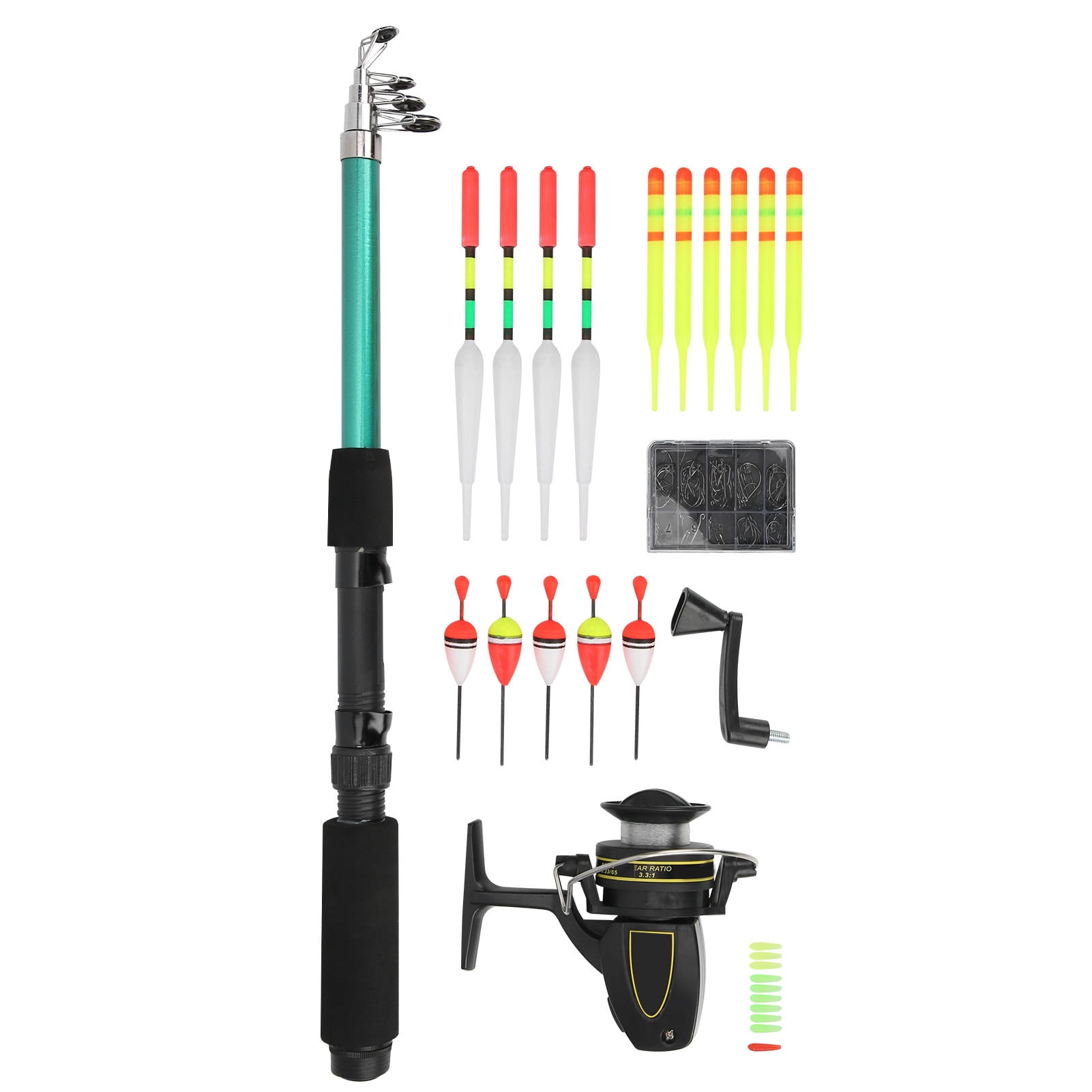 Fishing Rod Reel Set, High-density Carbon Fiber Easy To Use Portable Telescopic Fishing Rod Excellent Slip Resistance  For Fishing Enthusiasts For Beginner