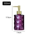 thumbnail image 2 of Glass Soap Dispenser with Plastic Pump, 350ml Liquid Hand Soap Dispenser, Rustproof Pump for Kitchen & Bathroom, 2 of 6