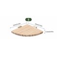 thumbnail image 3 of Bird Perch Wood Flat Perches for Bird Cages Fan Shape Platform with Stainless Steel Washers for Birds Cages Corner Shelf Parrots Hamster Gerbil ,S (5.12''x5.12''), 3 of 5