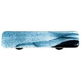 thumbnail image 1 of Hot Knobs HK2008-PA Swirl Metalic Blue Rectangle Glass Cabinet Pull - Aluminum Post, 1 of 1