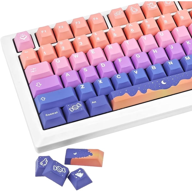 PBT Keycaps 129 Keys Cherry Profile Dye Sublimation Keycaps Custom ...