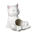 thumbnail image 3 of Ceramic Cat Planter Creative Flower Flower Ornament Planta de animales Pot de de de para la sala de estar del patio, 3 of 8