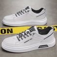 thumbnail image 5 of Men'S & Women'S White Low-Top Canvas Sneakers - Minimalist Round-Toe Casual Shoes with Arch Support, Cushioned Rubber Sole & Breathable Fabric - All-Season Versatile for Casual Attire, Hiking, School, 5 of 8