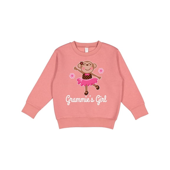 Inktastic Grammie Girl Ballerina Monkey Toddler Sweatshirt