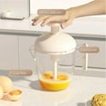 thumbnail image 2 of YEPOLERCE Ergonomic Multi-blade Manual Egg Mixer, Semi-Automatic Rotating Egg Whisk for Whipping Baking and Cooking, 2 of 6