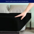 thumbnail image 4 of Subrtex Bedding Fitted Sheet Stain Resistant Soft Brushed Microfiber Single 1 Fitted Sheet for Mattress (Queen, Black), 4 of 6