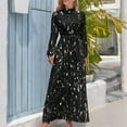 thumbnail image 3 of Black and white shiny faux glitter sparkles (Photo of Glitter - Not Reflective) Long Dress summer dress womens 2024, 3 of 4